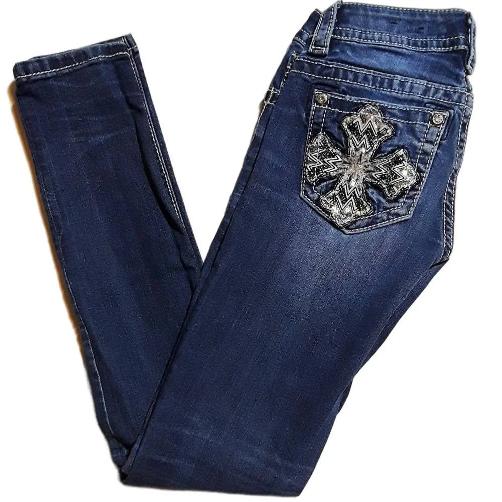 Miss Me Signature Skinny Denim Jeans- Womens Sz 24 NWOT - Picture 1 of 7